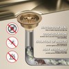 Uni-Green Champagne Bronze Kitchen Sink Drain for Standard 3-1/2 inch