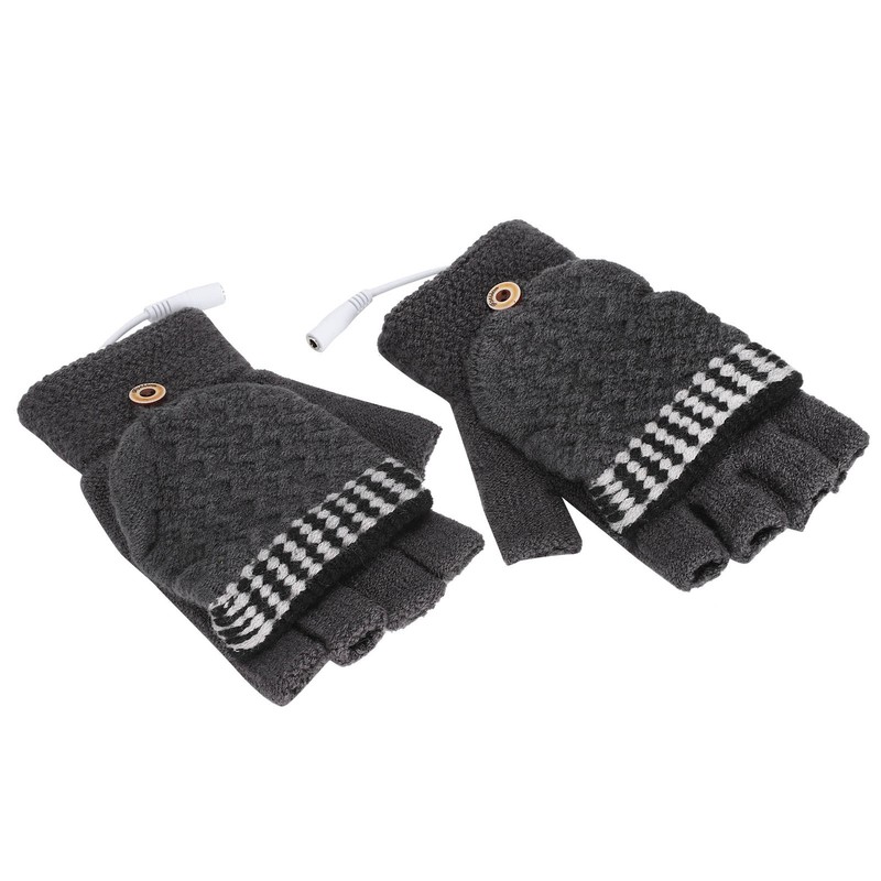 Rechargeable Heated Gloves USB Warm Laptop Glove Full Half Finger