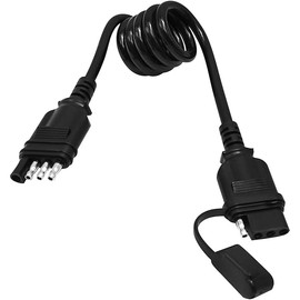 4 Pin Trailer Plug Extender Trailer Wire Extension Harness Quick-Connect Trailer Adapter Extender 4 Way Flat Male and Female Wiring Harness Adapter 28Inch/2.3Feet