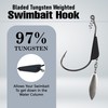 Reaction Tackle Bladed Swimbait Hooks - 1/8-5/0