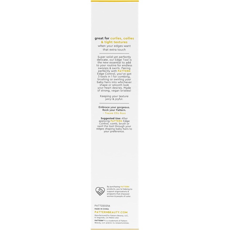 PATTERN Herramienta de control de bordes Beauty para rizos, coilies