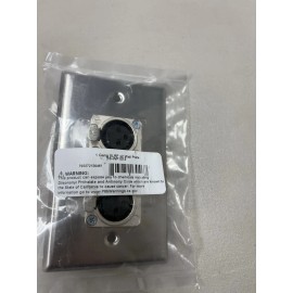 RapcoHorizon Rapco Horizon Wall Plate 2 XLR Female, Solder ready