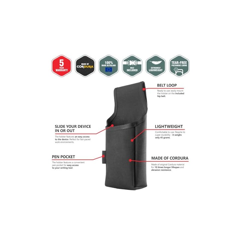 DURA Funda para cinturón para terminales de pago Ingenico DX8000,