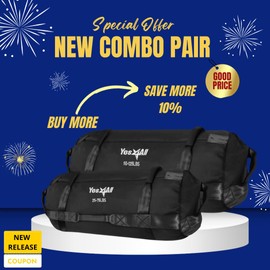 Yes4All Combo Workout Sandbags Black (M + L)