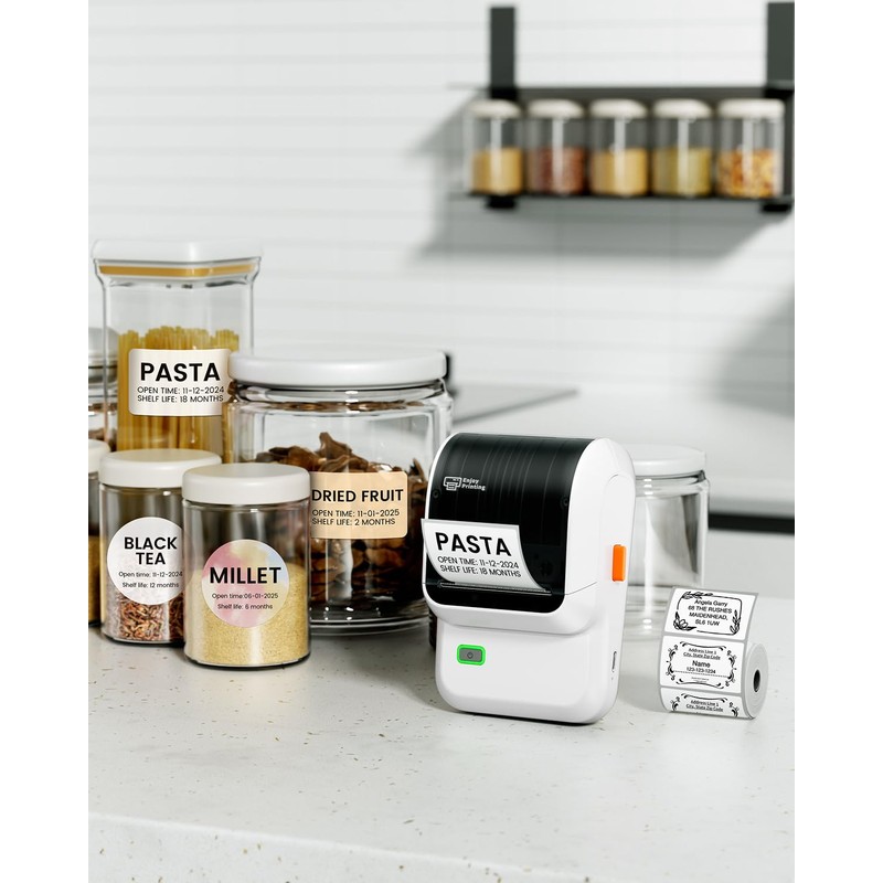 Ponek Label Maker, M100 Sticker Printer, Versatile App with 3000