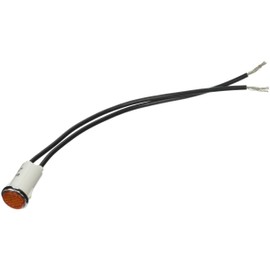 Painless Performance 80208 Dash Indicator Light, Amber, 1/2"