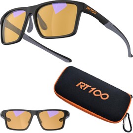 RT100 HD Premium Gaming and Computer Screen Glasses Blue Light Blocking 86% Reduce Glare Anti Eyestrain