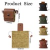 GEZHANGQUAN Collapsible Foraging Bag, Mushroom Storage, Leather, Foldable Canvas Belt