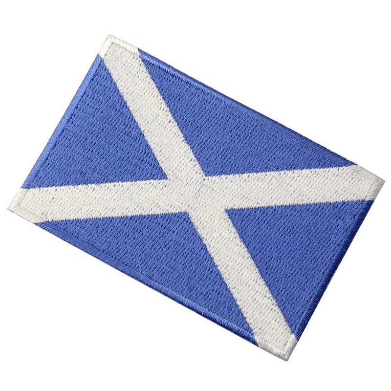 Scottish Flag Coat of Arms Scottish Applique Embroidered Iron-On /