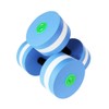 Set of 2 Water Exercise Dumbbells, Foam Removable Aqua Dumbbells