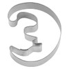 Staedter Moon Cookie Cutter, 5 cm with face, Tinplate, Silver