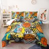 Nttopship Basketball Bedding Set Queen Size for Kids Teens and