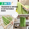 VAZINE Wooden Pasta Drying Rack with 12 Detachable Rods &
