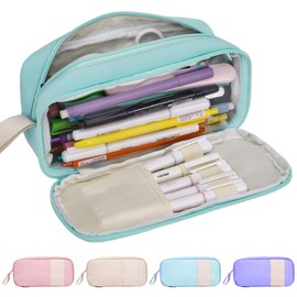 JAESITETER Big Capacity Pencil Case Aesthetic Pencil Case Office College School Large Storage High Capacity Pencile Pounch for Teen Girl Boy Men Women Design Large Pen Bag