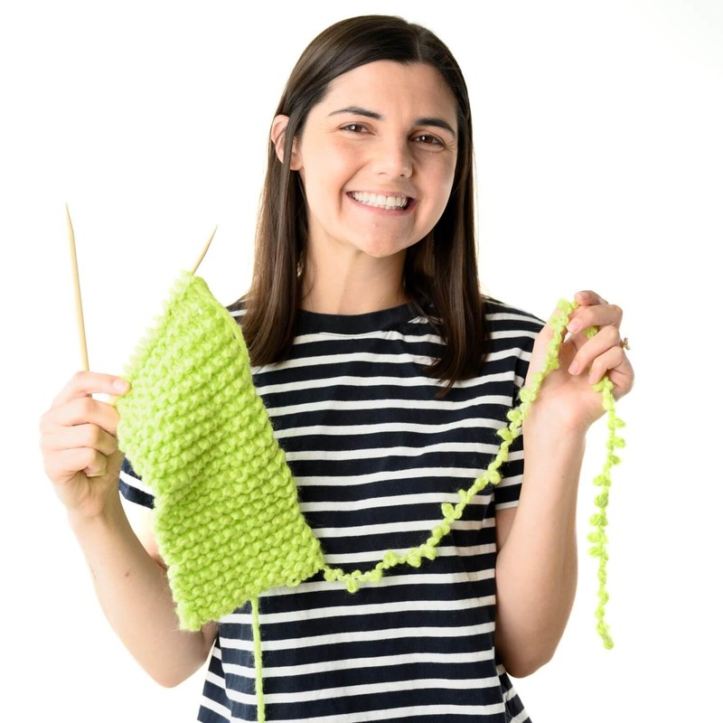 Lion Brand Yarn InstaKnit Beginner Yarn for Knitting, Beach Please,