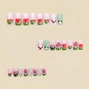 Watermelon Press on Nails Short Square False Nails with Smiling