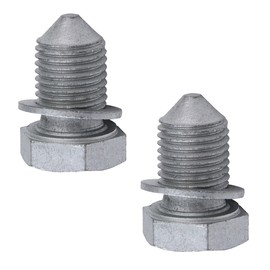 Pack of 2 oil drain plug, oil drain plug m14 x 1.5, oil drain screw, sealing ring, oil drain plug for cars