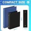 Henoyso 6 Pcs Mini 3 Ring Binders Plastic 2'' Binder,