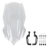 Motorcycle Windshield Deflector with Mounting Bracket for Z400 Z250 Z
