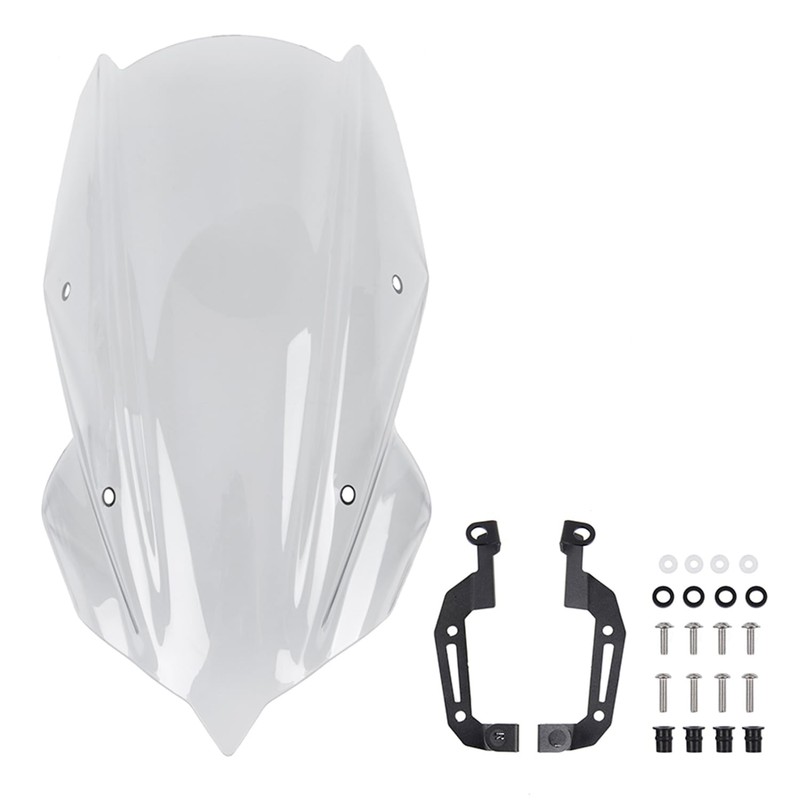 Motorcycle Windshield Deflector with Mounting Bracket for Z400 Z250 Z
