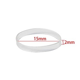 1200 gomas transparentes para el cabello, elásticas transparentes de polibanda para mujeres y niños, trenzas de pelo – fuerte – estirado – reutilizable