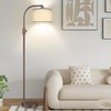 Nintiue Upgraded Modern Arc Dimmable Tall Standing Floor Lamp with