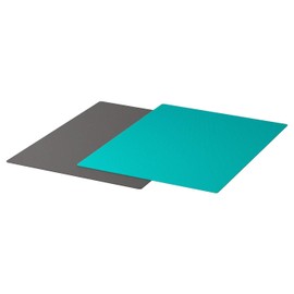 Bendable Chopping Board, Dark Grey, Dark Turquoise, 28x36 cm, Flexible, Anti-Slip Surface, Product Size:Length:28 cm Width:36 cm Thickness:1 mm Package Quantity:2 Pack