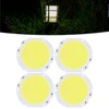 4PCS 75mm Round COB Lamp Bead High Power LED Chip