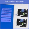 GREENCYCLE TZ-521 9mm 0.35 Laminated Blue Label Maker Tape Compatible