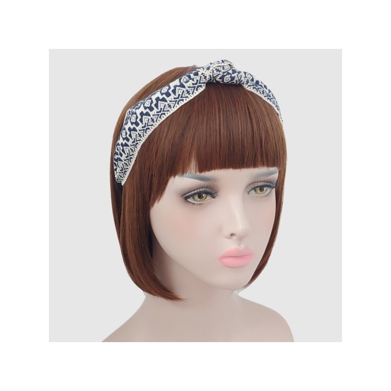 Lala 라라 에스닉 수입레이스 헤어밴드 L-네이비(LALAH003NV) Lala Ethnic Imported Lace