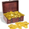 WANGZAIZAI Pack of 100 Gold Coins, Pirate Treasure Gold Coins