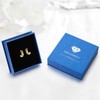 Dreamboat Hoop Earrings for Men Women 925 Sterling Silver Gold
