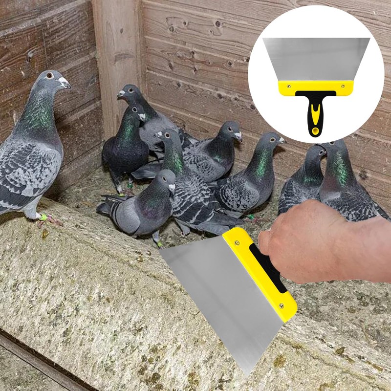 Cunguv Middle Scraper for Bird Droppings Pigeon Chickens Poop Scrapers