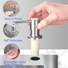 Kitchen Sink Soap Dispenser Pump - Stainless Steel Countertop Dish
