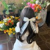 [Lapimou] ヘアクリップ バレッタ バレエコア 髪留め ヘアアクセ ヘアアクセサリー バレッタ 大きめ リボン