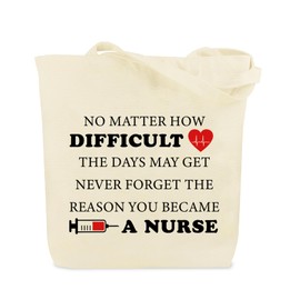 Nurses Week Gifts Appreciation Graduation Nurses Day Christmas Thank You Gifts Nurse Tote Bag for Women Female Nurse Practitioner School Nursing Student Paramedic Physician Dental Medical Assistant