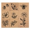 Flower Wood Stamp Set by Recollections - Woods Stamps for