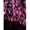 Mansión del cabello Trenzas Postizas Dos Tonos Negro Y Rosa