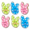 Easter Bunny Cookies- 6 Decorated Crunchy Shortbread Cookies Individually Wrapped