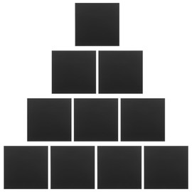 JECOMPRIS 10pcs Black Acrylic Board Cast Square Panel for Photo Frame, DIY Crafting