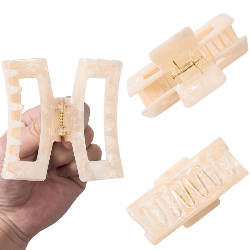SINIDE Acetate Tortoise Shell Hair Claw Clips, Medium Cellulose Celluloid