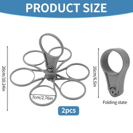 QYRDBGY Pack of 2 Drink Carrier with Handle, Super Carry Drink Holder for 6 Cups, Foldable Cup Carrier, Easy Storage, Drink Carrier, Coffee Carrier for Meetings, Camping