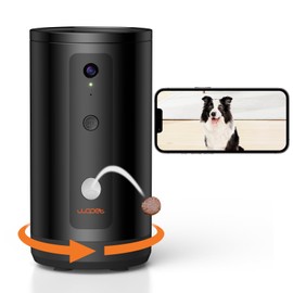 WOPET 300° Dog Camera with Treat Dispenser, [New 2024] 5G WiFi Pet Camera Treat Tossing for Cats and Dogs, 1080P HD with Night Vision, 2-Way Audio for Monitoring Your Pet on Phone app