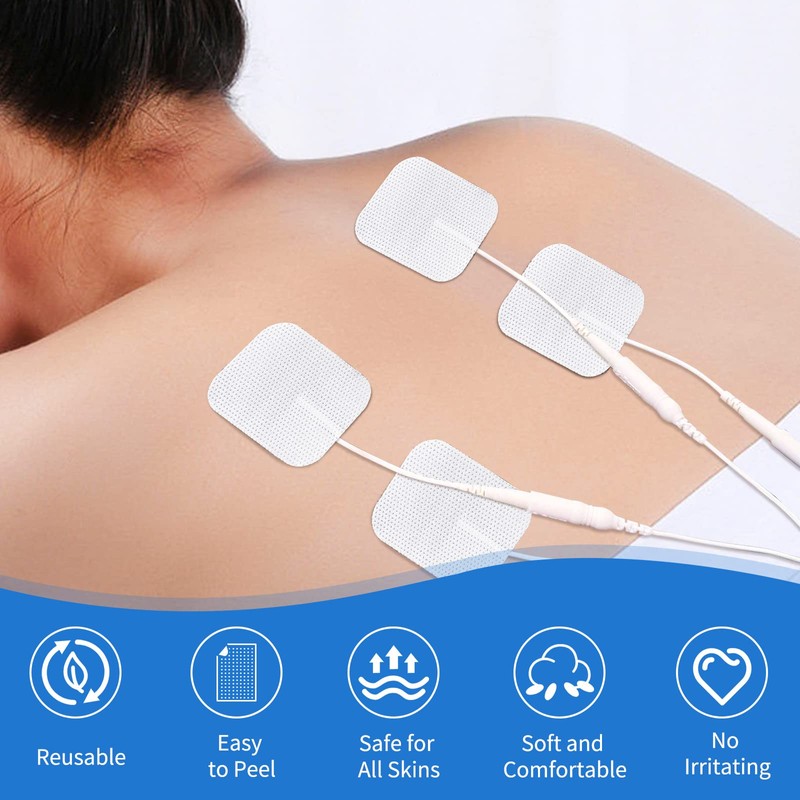 Tens Machine Pads, 40 Pack Tens Pads Replacement Electrodes Pads