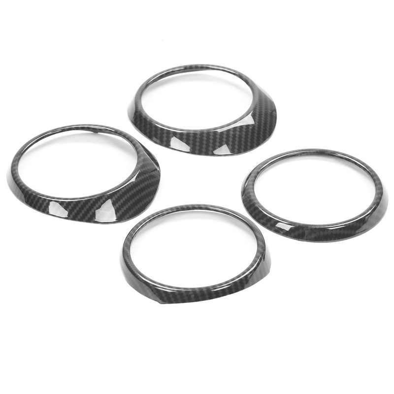 Central Control Air Outlet Trim Rings Carbon Fiber Style Decoration