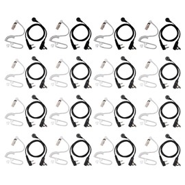 20X 2Pin PTT MIC Headset Covert Acoustic Tube in-Ear Earpiece for UV-5R -888S CB Radio Accessories