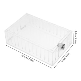 COHEALI Transparent Thermostat Lock Box Cover with Key Lock Weatherproof Thermostat Guard for Home and Office Easy Installation and Ventilation for Accurate Temperature Control