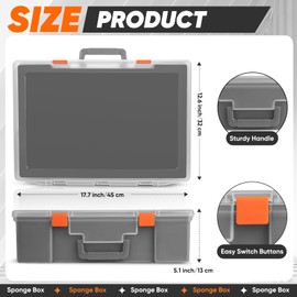 Miniature Storage Carrying Figure Case - 120 Slot Figurine Minature Carrying Case with 3 Foam Layer for Miniatures Compatible with 40k, DND & More (Transparent)