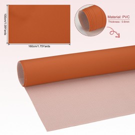 PATIKIL 63x39.4in Faux Leather Sheets, Faux Leather Fabric Sheets Vinyl Fabric Synthetic Soft Waterproof PVC for Replacement Upholstery Car Furniture Sofa Boat Marine, Dark Brown