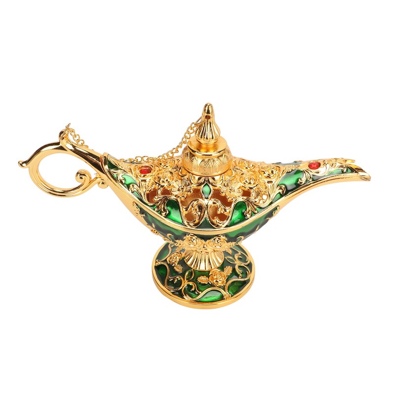 Magic Genie Lamp Exquisite Colorfast Eye Catching Alloy Embossed Pattern